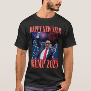 Niedliches Trump-Glück Neujahr 2025 45 47 Outlaw W T-Shirt