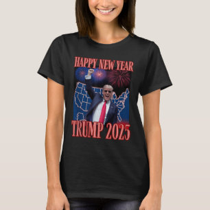 Niedliches Trump-Glück Neujahr 2025 45 47 Outlaw W T-Shirt