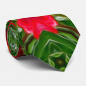 Niedliches Tulpenmuster Krawatte (Gerollt)