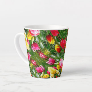 Niedliches Tulpenmuster Milchtasse
