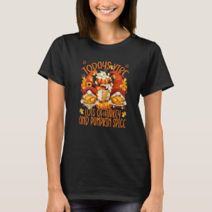 Niedliches türkisches Genom mit Pumpkin-Gewürz-Cup T-Shirt