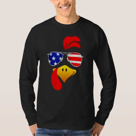 Niedliches türkisches Gesicht Erntedank Amerikanis T-Shirt (Vorderseite)