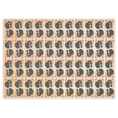 Niedliches türkisches Glück Thanksgiving Tischdecke (Vorderseite (Horizontal))