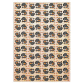 Niedliches türkisches Glück Thanksgiving Tischdecke (Vorderseite)