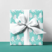 Niedliches türkisfarbenes Adirondack-Muster Geschenkpapier Set