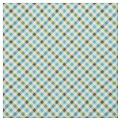 Niedliches türkisfarbenes Gingham-kariertes Muster Stoff (Muster)