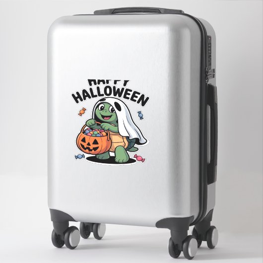 Niedliches Turtle Ghost Kostüm � Adortable Hallowe Aufkleber (Koffer)