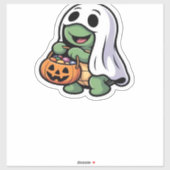 Niedliches Turtle Ghost Kostüm � Adortable Hallowe Aufkleber (Blatt)