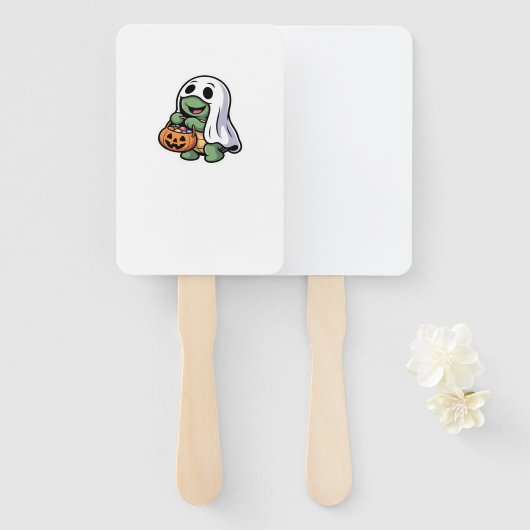 Niedliches Turtle Ghost Kostüm � Adortable Hallowe Fächer (Vorne und Hinten)