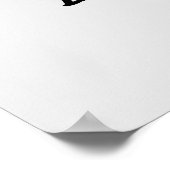 Niedliches Tutu-Poster Poster (Ecke)