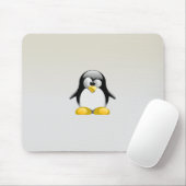 Niedliches Tux-Grau Mousepad (Mit Mouse)