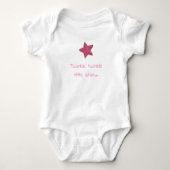 Niedliches Twinkle Little Star Pink White oder Bla Baby Strampler (Vorderseite)