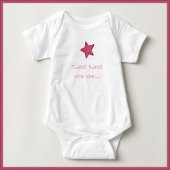 Niedliches Twinkle Little Star Pink White oder Bla Baby Strampler