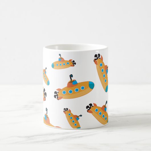 Niedliches U-Boot-Muster Kaffeetasse (Mittel)