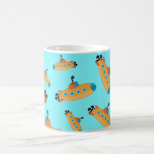 Niedliches U-Boot-Muster Kaffeetasse (Mittel)