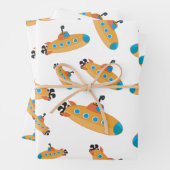 Niedliches U-Boot-Muster Kids-Party Geschenkpapier Set (Beispiel)