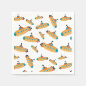 Niedliches U-Boot-Muster Kids-Party Serviette (Vorderseite)