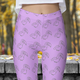 Niedliches Ube Toucan Bird-Muster Leggings