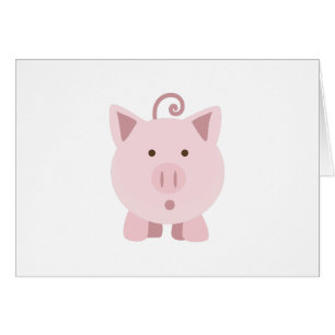 Niedliches überraschtes Schwein