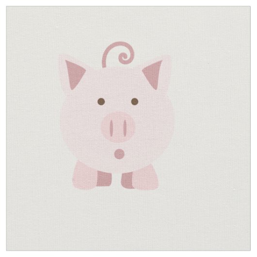 Niedliches überraschtes Schwein Stoff (Nahaufnahme)