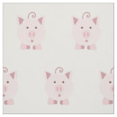 Niedliches überraschtes Schwein Stoff (Muster)