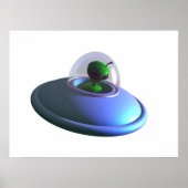 Niedliches UFO-Poster Poster (Vorne)
