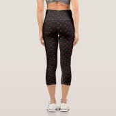 Niedliches Ufoface Monster Capri Leggings (Rückseite)
