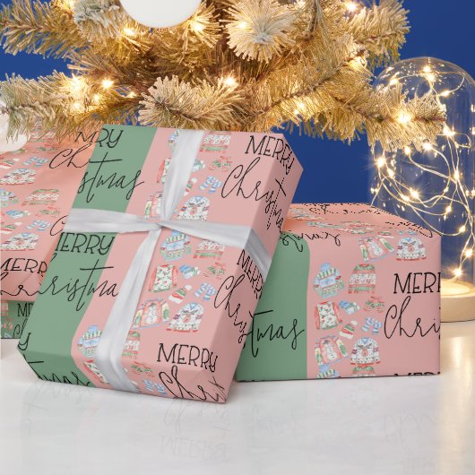 Niedliches Ugly Sweater Frohe Weihnachtsgeschenk Geschenkpapier (Feiertage)