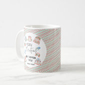 Niedliches Ugly Sweater Frohe Weihnachtsgeschenk Kaffeetasse (Vorderseite Links)