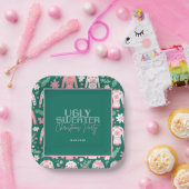 Niedliches Ugly Sweater Party Pappteller (Party)