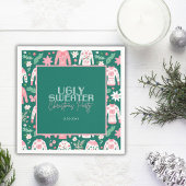 Niedliches Ugly Sweater Party Serviette