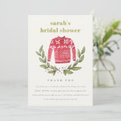 Niedliches Ugly Sweater Winter Weihnachtsfest Brau Dankeskarte (Stehend Vorderseite)