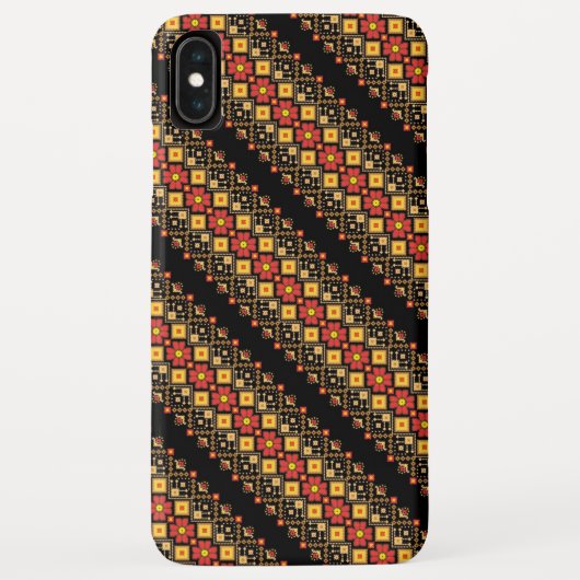 Niedliches ukrainisches Blumenmuster-Design Case-Mate iPhone Hülle (Rückseite)