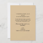 Niedliches ultrasound Foto Boy Funny Danke (Rückseite)