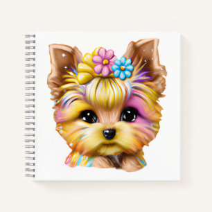 Niedliches und Adorable Baby Yorkie Notizblock