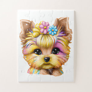 Niedliches und Adorable Baby Yorkie Puzzle
