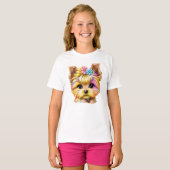 Niedliches und Adorable Baby Yorkie T-Shirt (Vorne ganz)