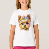 Niedliches und Adorable Baby Yorkie T-Shirt (Vorderseite)