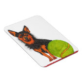 Niedliches und Adorable Chorkie Dog Magnet 3"x4" (Rechte Seite)