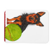 Niedliches und Adorable Chorkie Dog Magnet 3"x4" (Horizontal)