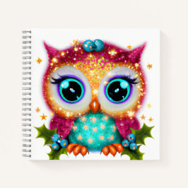 Niedliches und Adorable Kawaii Baby Owl Notizblock