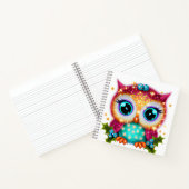Niedliches und Adorable Kawaii Baby Owl Notizblock (Innenseite)