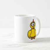 Niedliches und buntes Cartoon-Huhn Kaffeetasse (VorderseiteRechts)