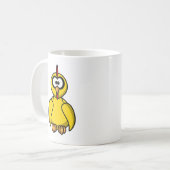 Niedliches und buntes Cartoon-Huhn Kaffeetasse (Vorderseite Links)