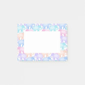 Niedliches und buntes Pastellelefant-Muster Post-it Klebezettel (Vorderseite)