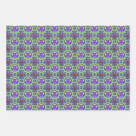 niedliches und buntes Ummagnetisierungspapier Set Geschenkpapier Set (Vorderseite 2)