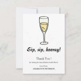 Niedliches und einfaches Brautparty Host Vielen Da Mitteilungskarte