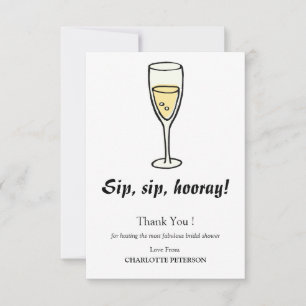 Niedliches und einfaches Brautparty Host Vielen Da Mitteilungskarte