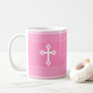 Niedliches und einfaches Christliches Glaubenskreu Kaffeetasse