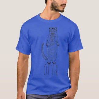 Niedliches und einfaches Otter-Geschenk T-Shirt